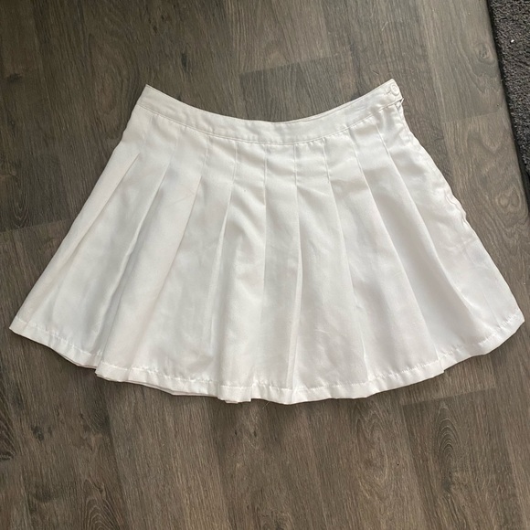 faded rose Dresses & Skirts - White Pleated Tennis Skirt